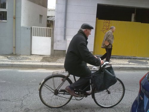 ou nas ruas de Matosinho