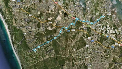 trajeto seixal a pedal