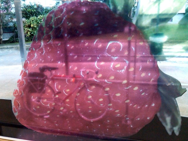 bike park improvisado no Pingo Doce