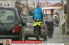 Dois ciclistas decidem gravar o comportamento dos automobilistas