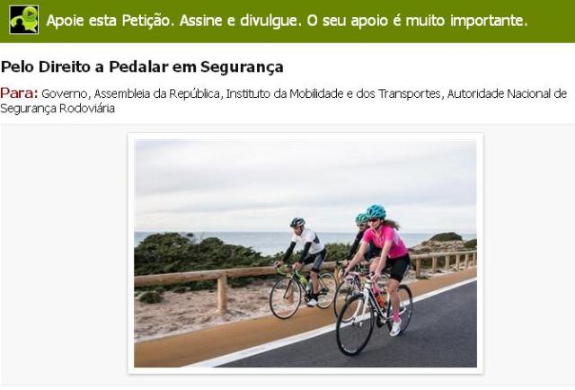 pelo direito a pedalar em segurança